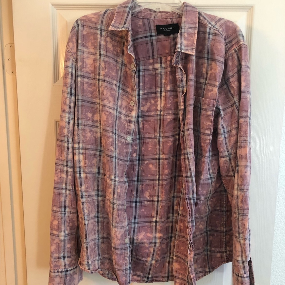 Pacsun flannel button up vintage supreme